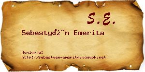 Sebestyén Emerita névjegykártya